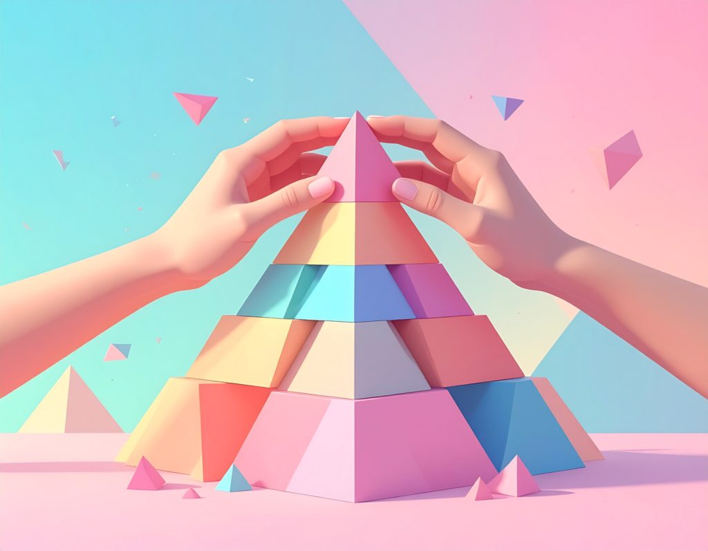 共に積み上げる積み木