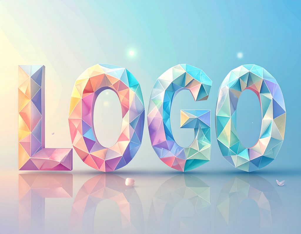 多面体でできたLOGOの画像