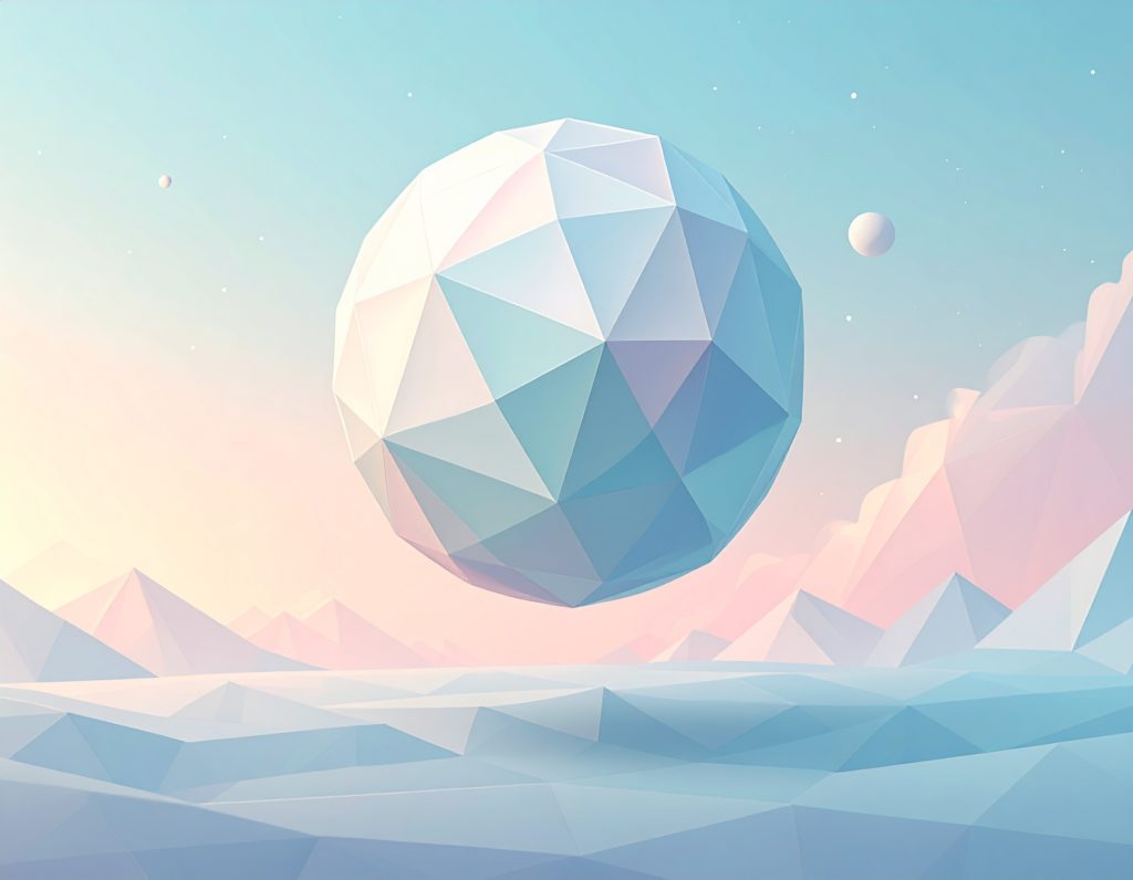 宙に浮いた球体